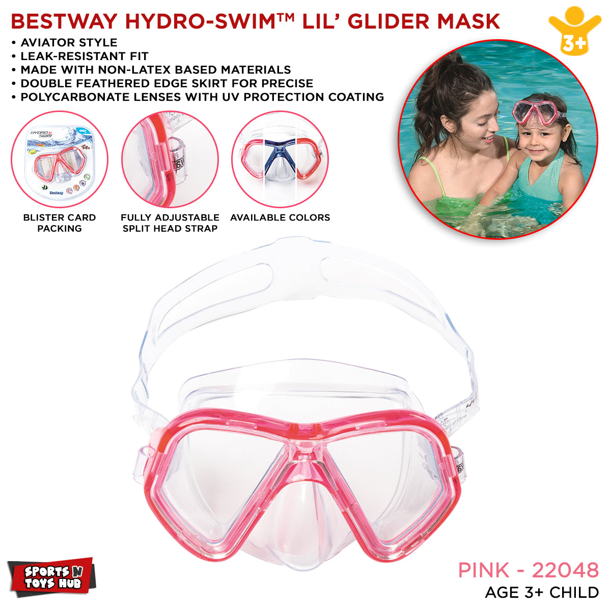 Bestway Professional Sports Swimming Goggles - 22048