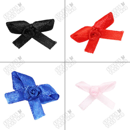 1/4-Inch Satin Ribbon Bows – For Gift Wrapping & Decor - Pack of 50