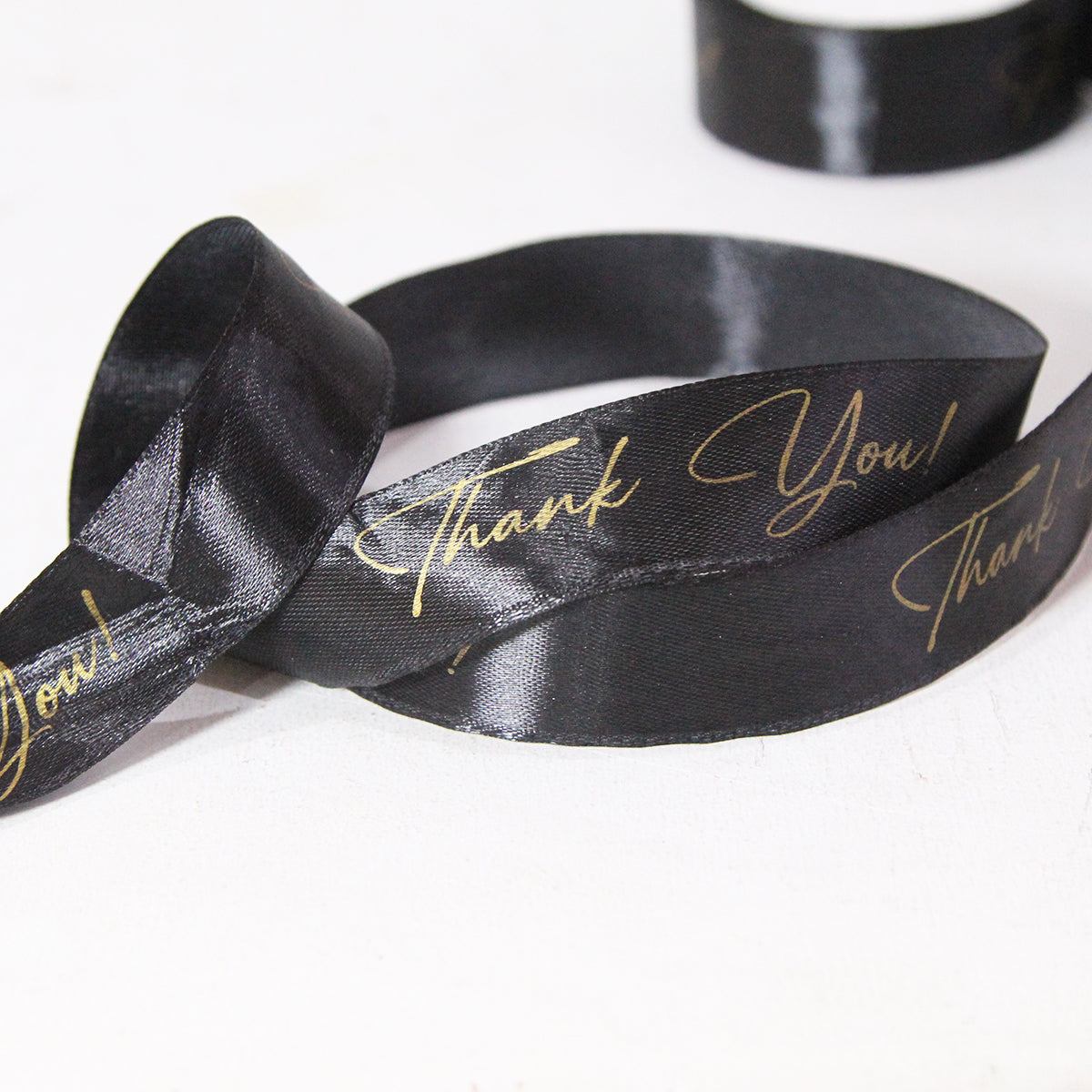 Thank You Printed Satin Ribbon - 1 Inch / 9 Yards