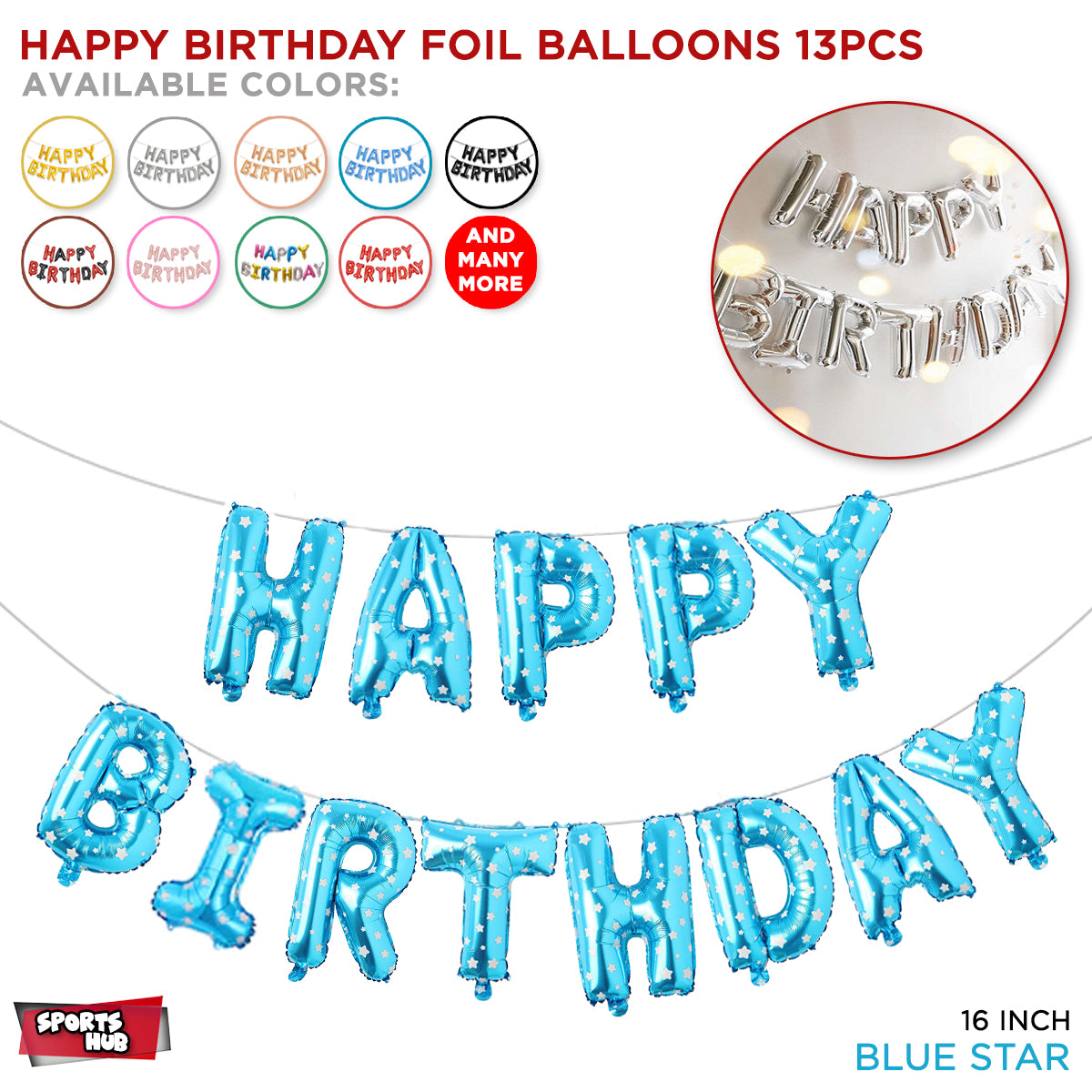 Happy Birthday Foil Banner Balloons