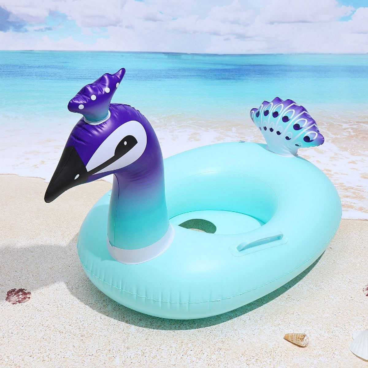 Cartoon Character Peacock Float Swimming Ring Tube