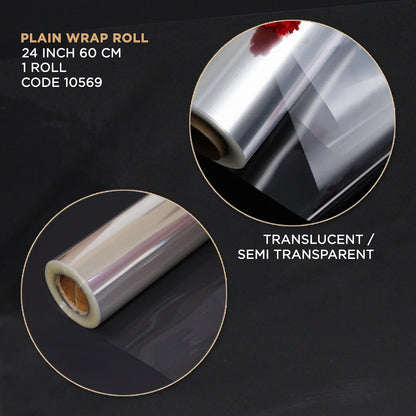 Clear Transparent OPP Cellophane Roll - 24 Inch Width