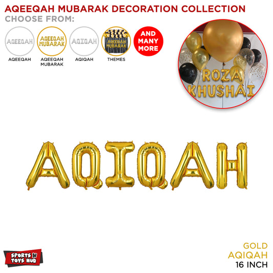 Aqiqah Foil Letter Collection