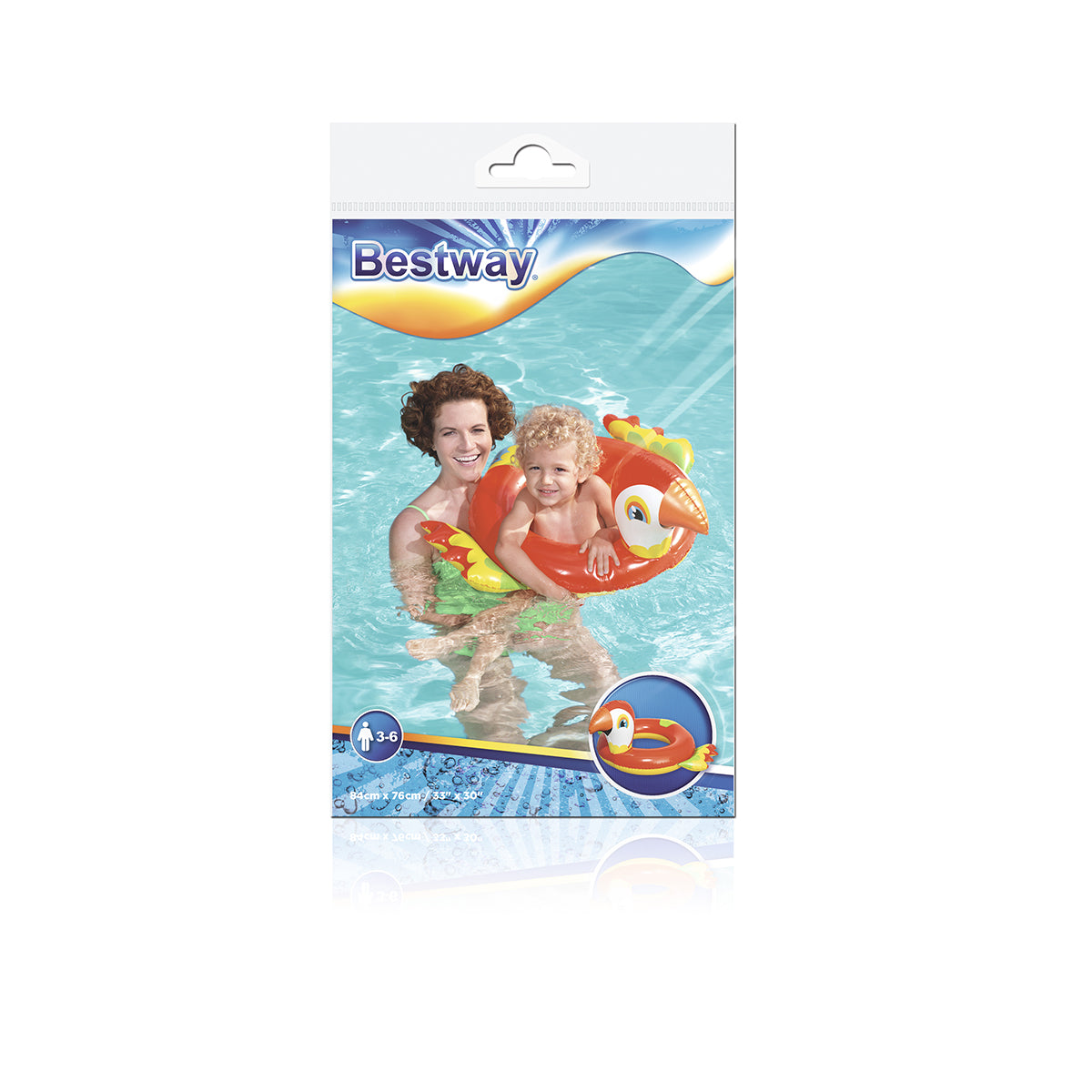 Bestway Cartoon Character Parrot Shape Swimming Ring Tube