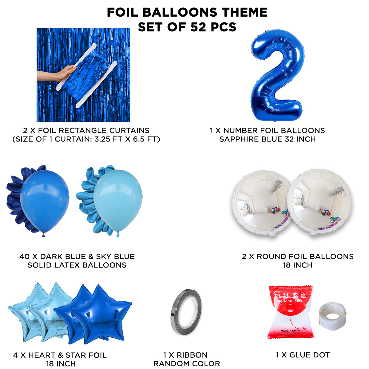 Second Birthday Foil Balloon Theme With Curtain