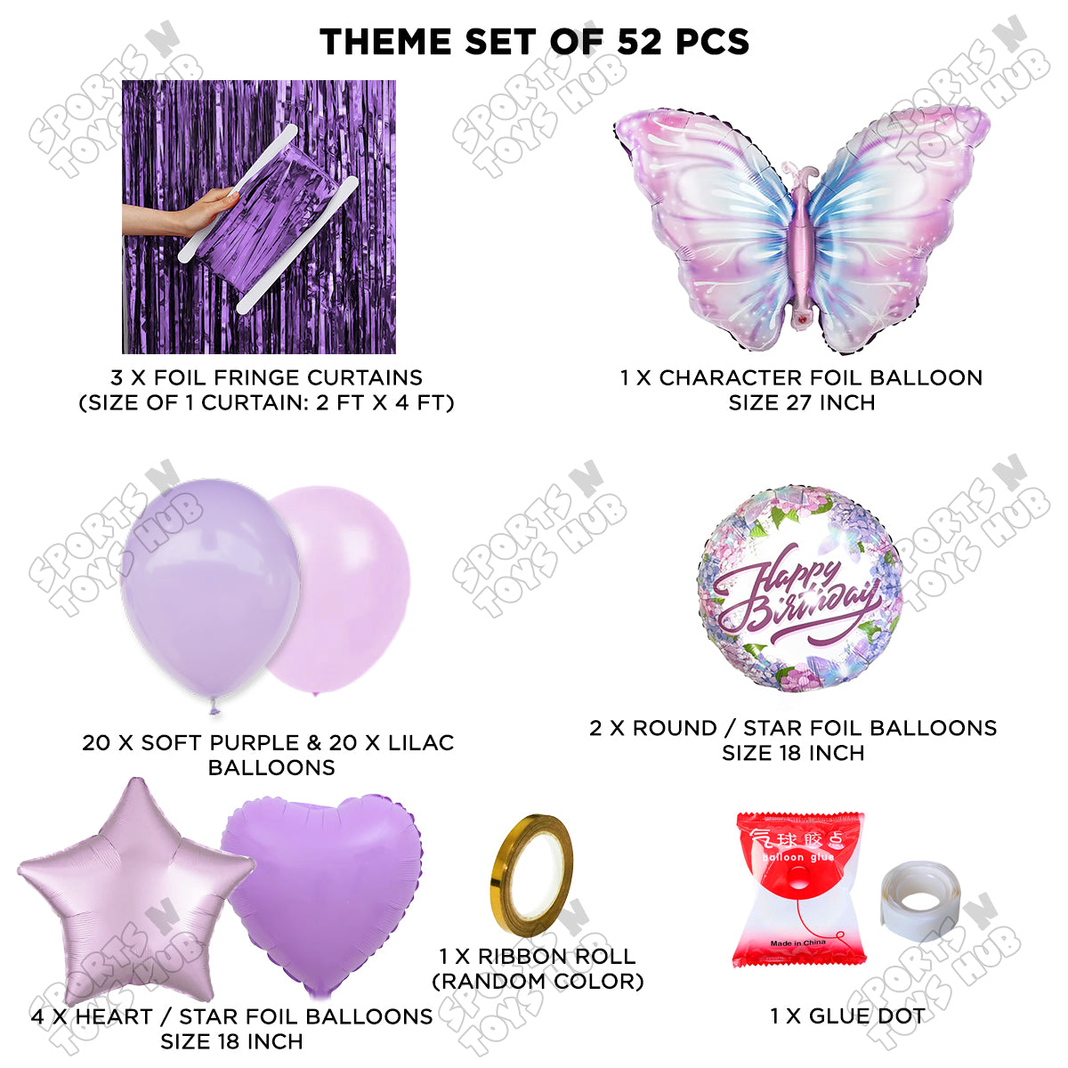 Butterfly Foil Balloon Curtain Theme