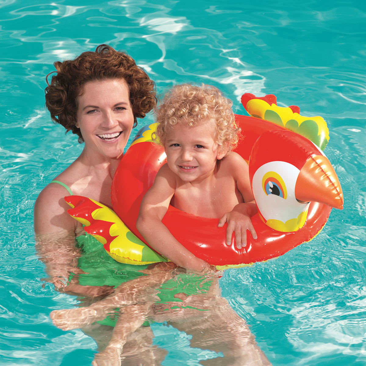 Bestway Cartoon Character Parrot Shape Swimming Ring Tube