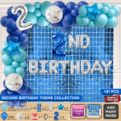 2ND Birthday Foil Letter Arch Theme