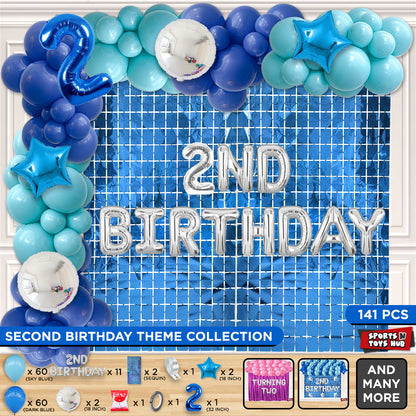 2ND Birthday Foil Letter Arch Theme