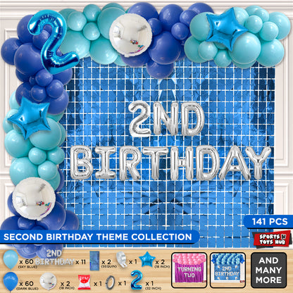 Second Birthday Foil Letter Arch Theme
