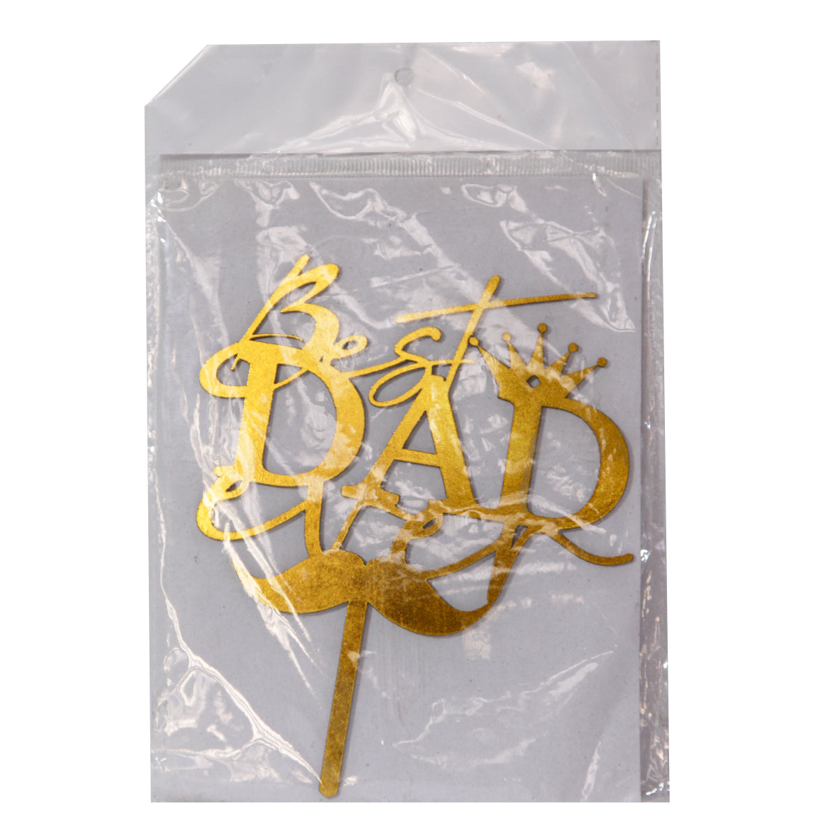 Best Dad Painted Wooden Cake Topper