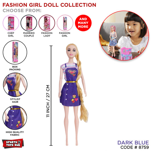 Fashion Girl Pretend Play Dolls Toys