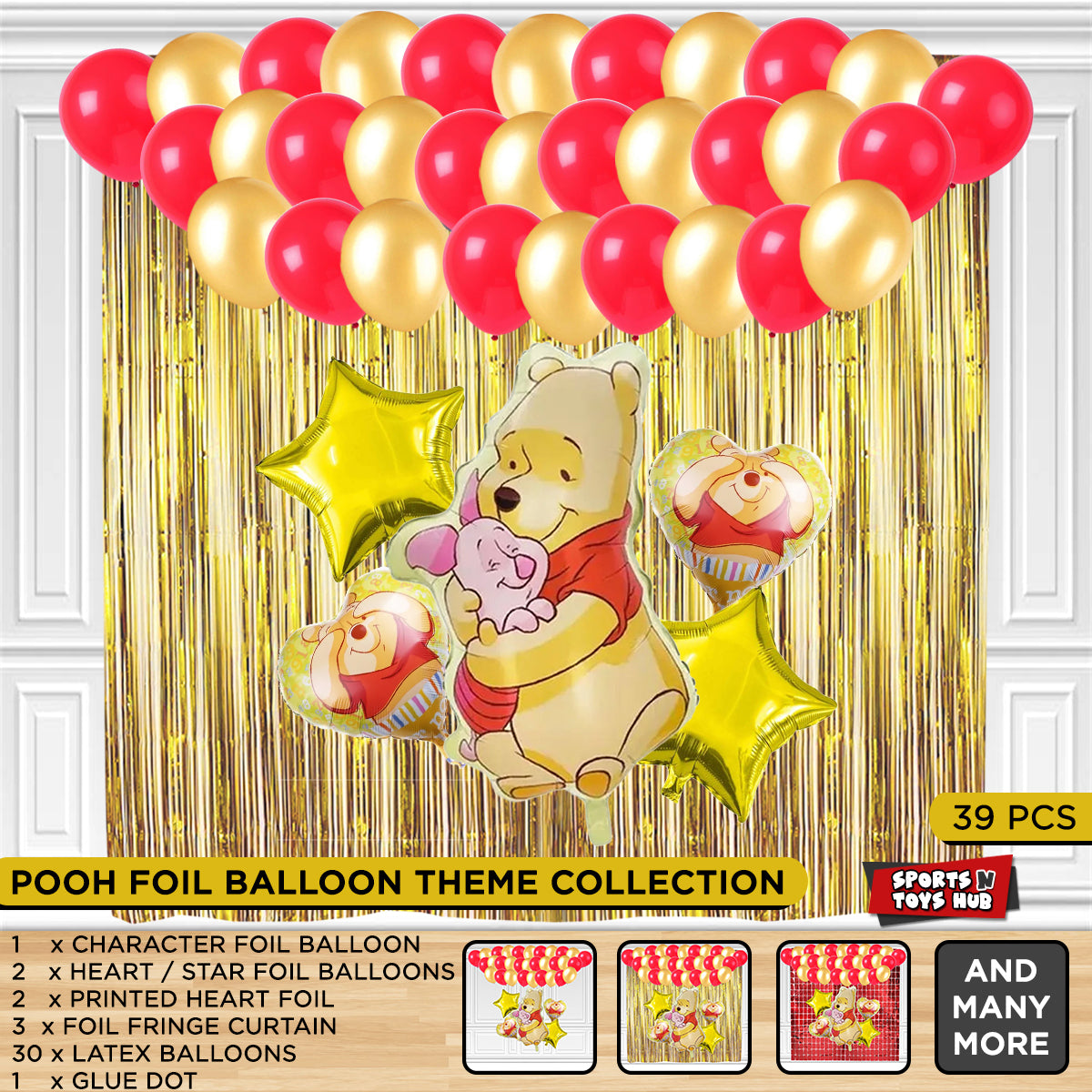 Win-nie The P_o_o_h Foil Balloon Theme Collection