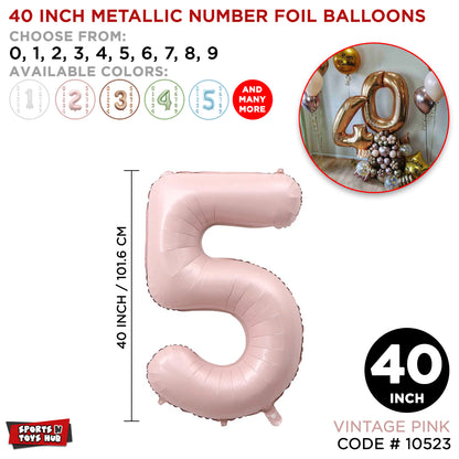 40 Inch Cookie Dough Number Foil Balloon Collection