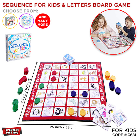 Sequence For Kids & Letters A to Z Board Game