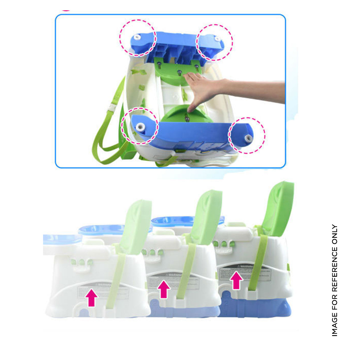 Infant Baby Feeding Booster Seat with Removable Tray
