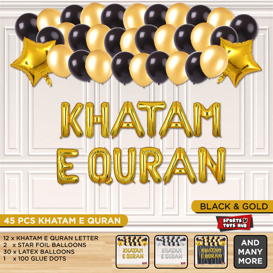Khatam - e - Quran Foil Letter Garland Theme Collection