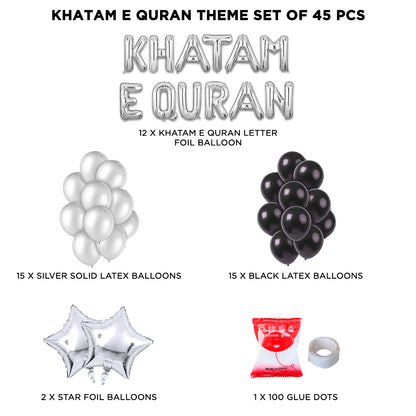 Khatam - e - Quran Foil Letter Garland Theme Collection
