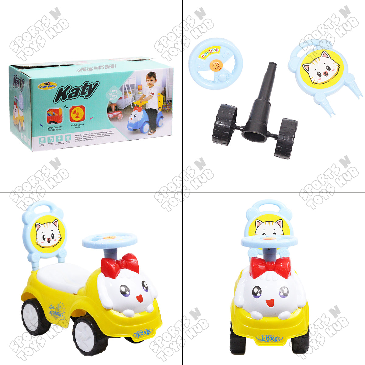 Katy With Music Horn Baby Ride on Toy Car