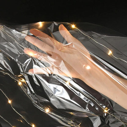 LED Light Bouquet Wrapping Sheet – Transparent Cellophane Sheet for Flower Arrangements & Gift Wrapping