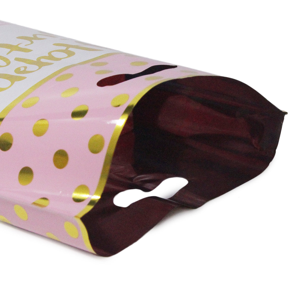 Printed Happy Birthday Polka Dot Style Goodies Gift Bags - 10 Pcs