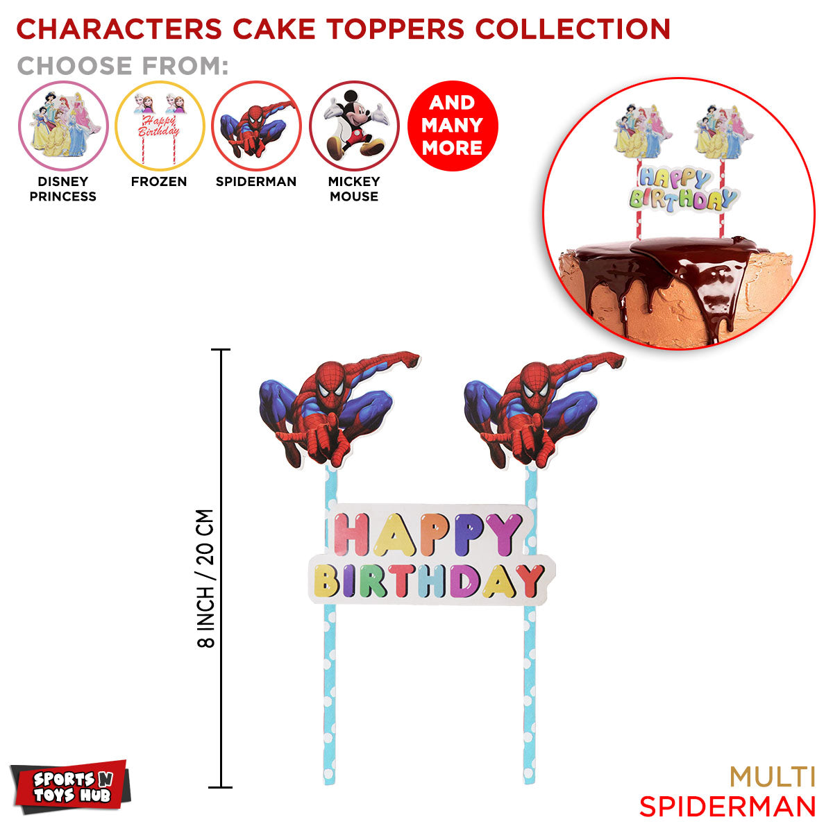 Cartoon Characters Cake Toppers