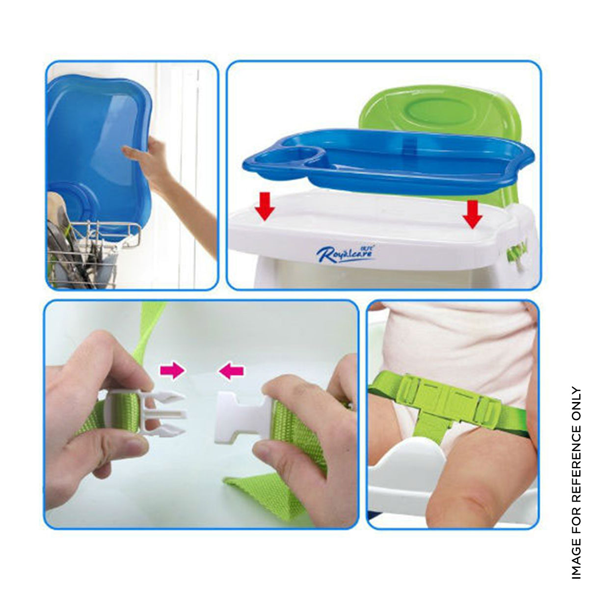 Infant Baby Feeding Booster Seat with Removable Tray