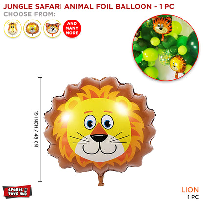 Lion Face Foil Balloon