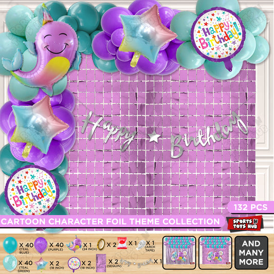 Nar Whale Cursive Card Banner Balloon Arch Theme