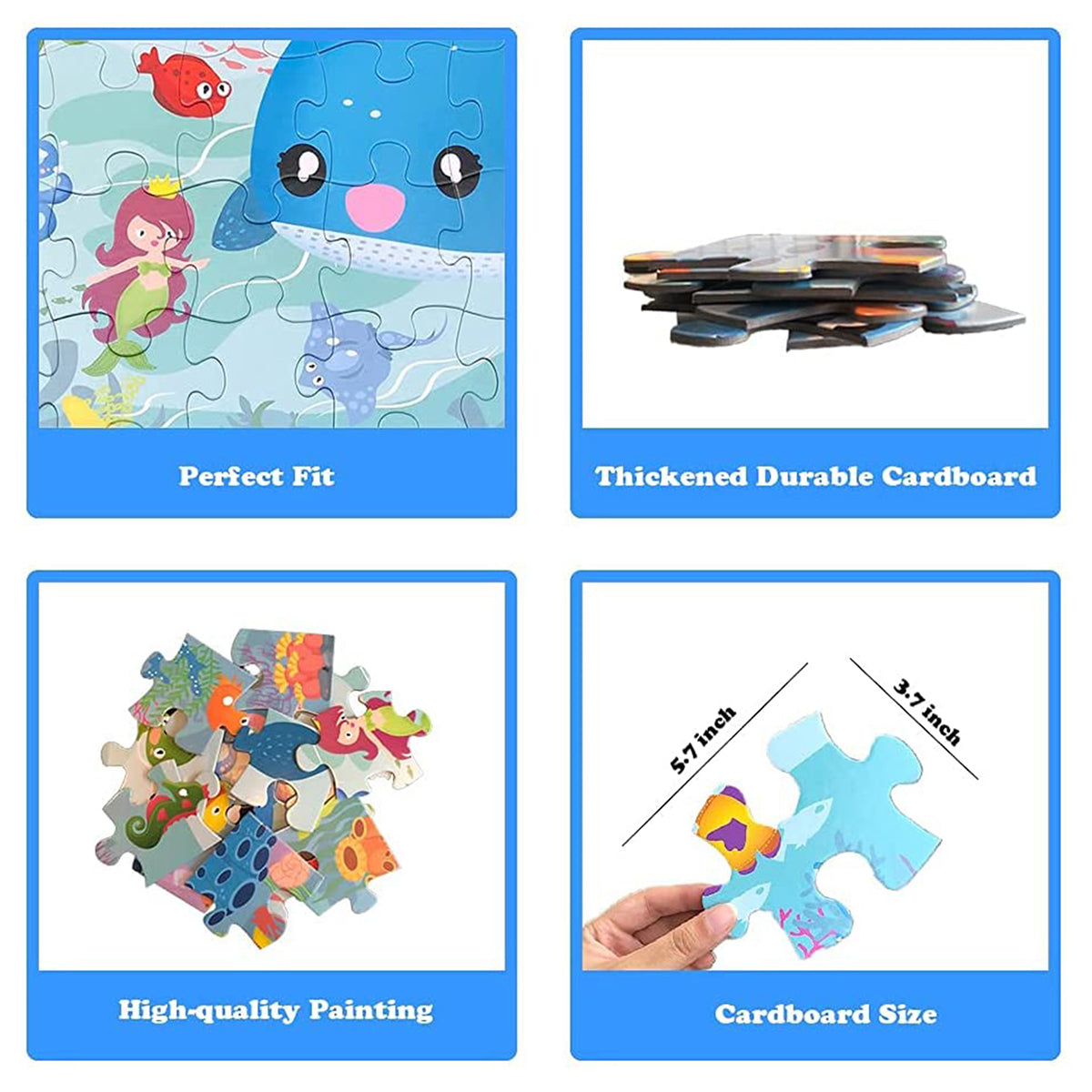 35 Pcs Jumbo Ocean World Jigsaw Puzzles For Kids