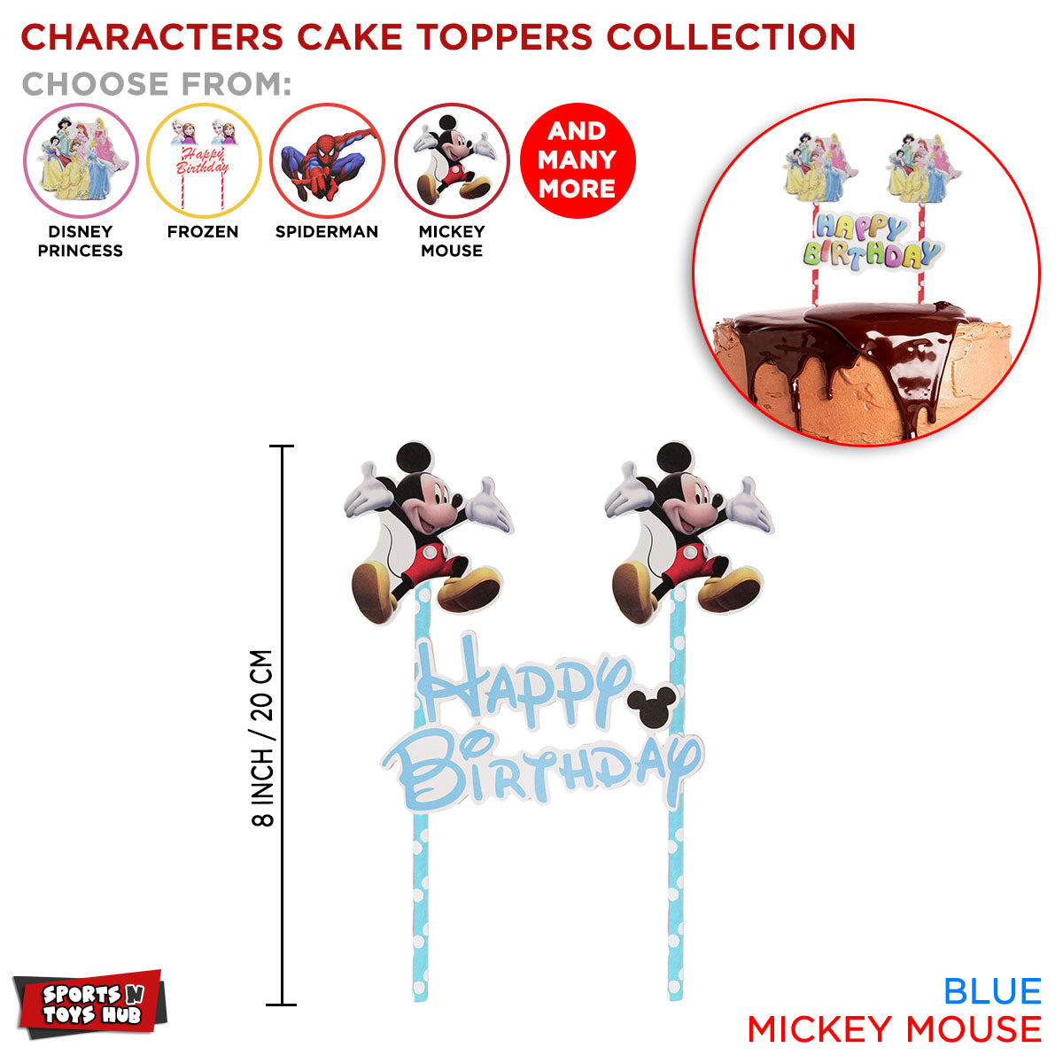 Cartoon Characters Cake Toppers