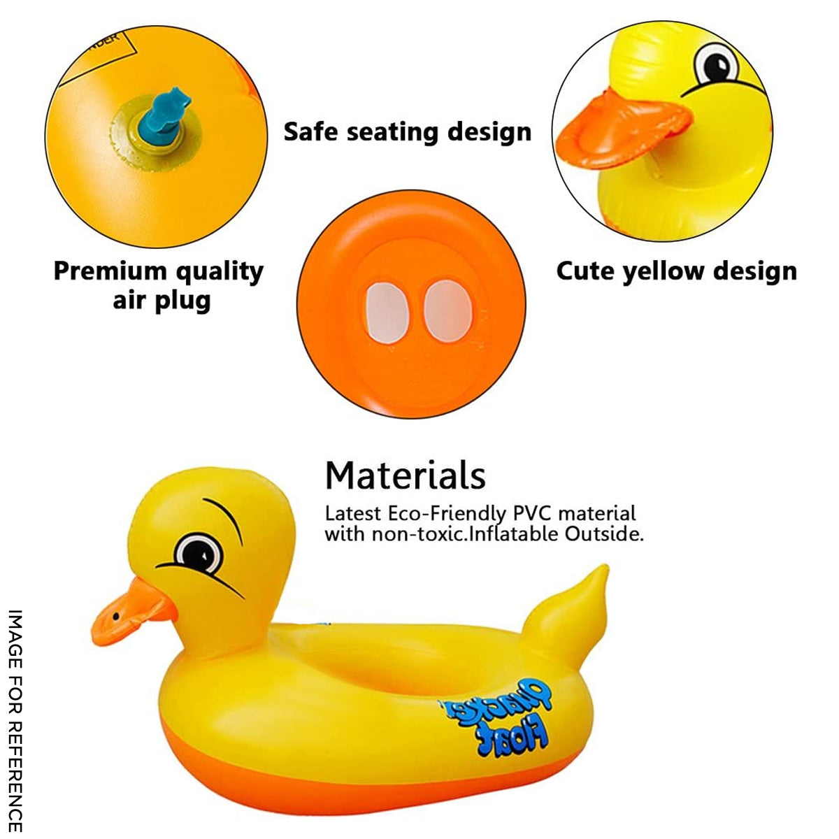 Cartoon Character Duck Float Swimming Ring Tube