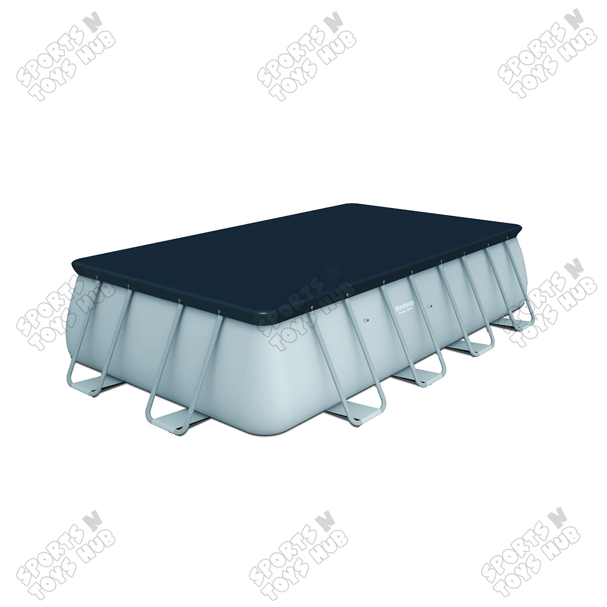 Bestway 2440 mm x 1220 mm x 4880 mm Power Steel Rectangular Pool - 56670