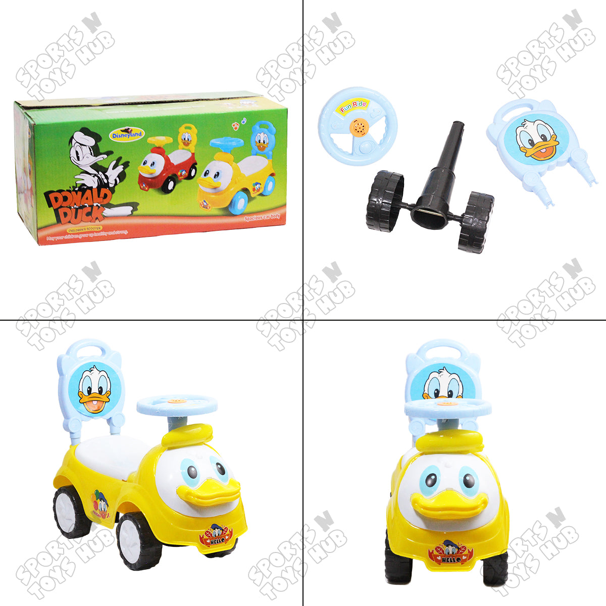 Donald Duck With Music Horn Baby Ride on Toy Car