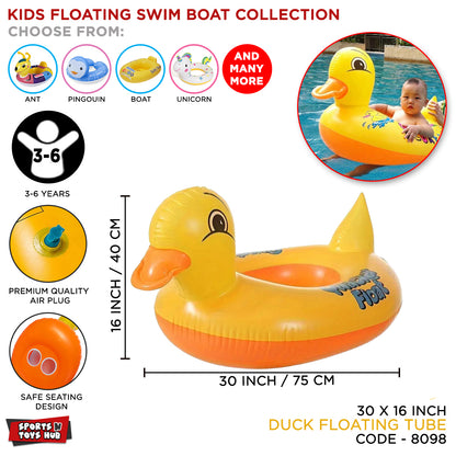 Cartoon Character Duck Float Swimming Ring Tube