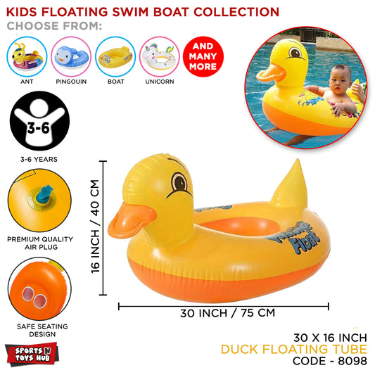 Cartoon Character Duck Float Swimming Ring Tube