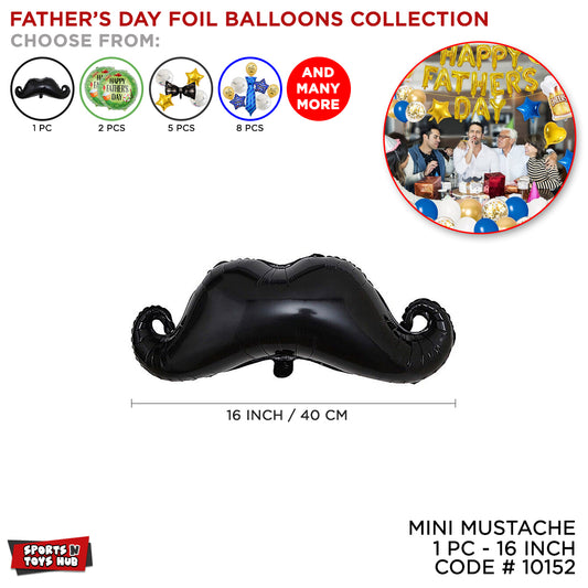 Mini Mustache Foil Balloon