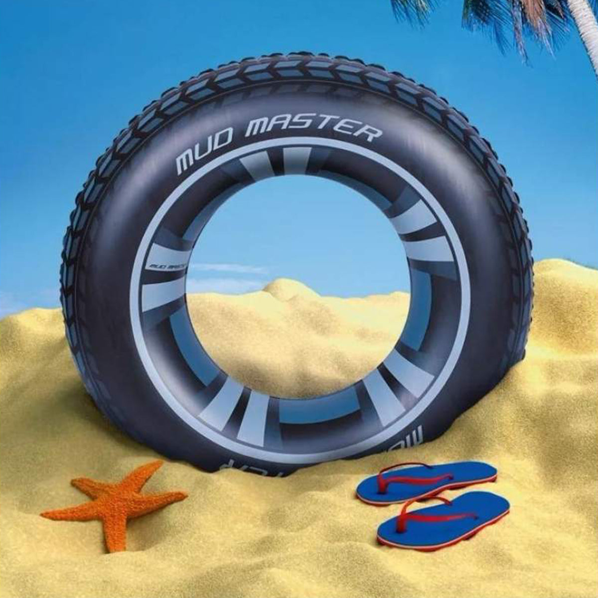 Bestway Tyre Shaped Tire Design Swimming Float Ring - 36016