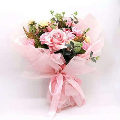 Silky Stripped Haze Flower Wrapping Bouquet Sheets - Mix Color 20 Sheet Pack