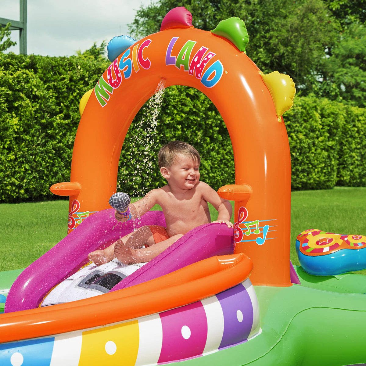 Bestway 9'8" x 6'3" x 54"/2.95m x 1.90m x 1.37m Sing N Splash Inflatable Kids Water Play Center The Pool Floor - 53117