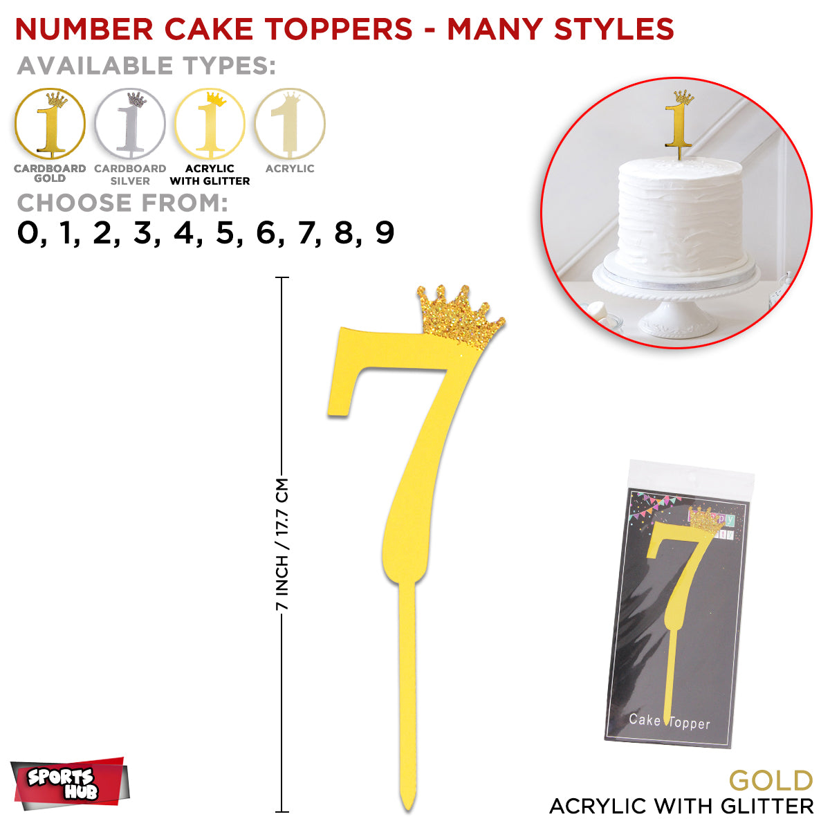 Numbers Cake Toppers Collection