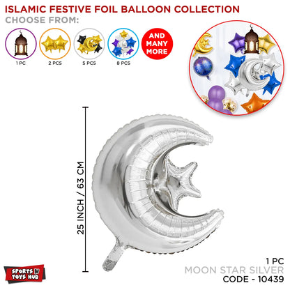 Moon star foil balloon islamic festive decoration