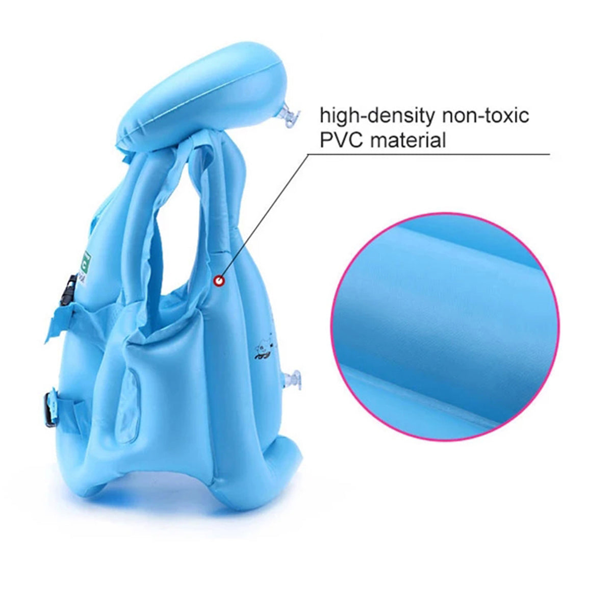 Inflatable Life Jacket for Kids - Medium Size / 6 to 9 Years