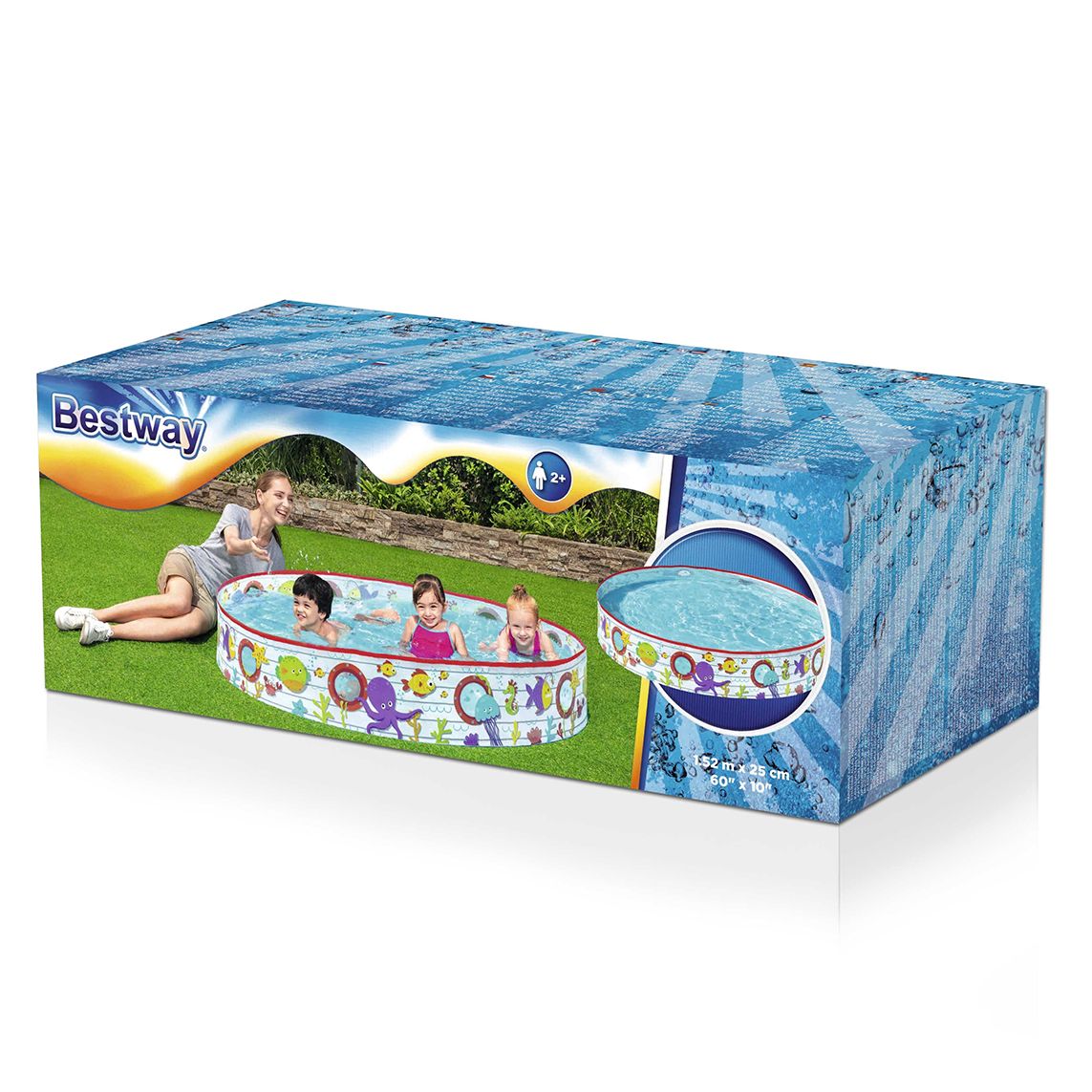 Bestway - Fill N Fun Without Air Swimming Pool - 5ft x 12 inch - 55029