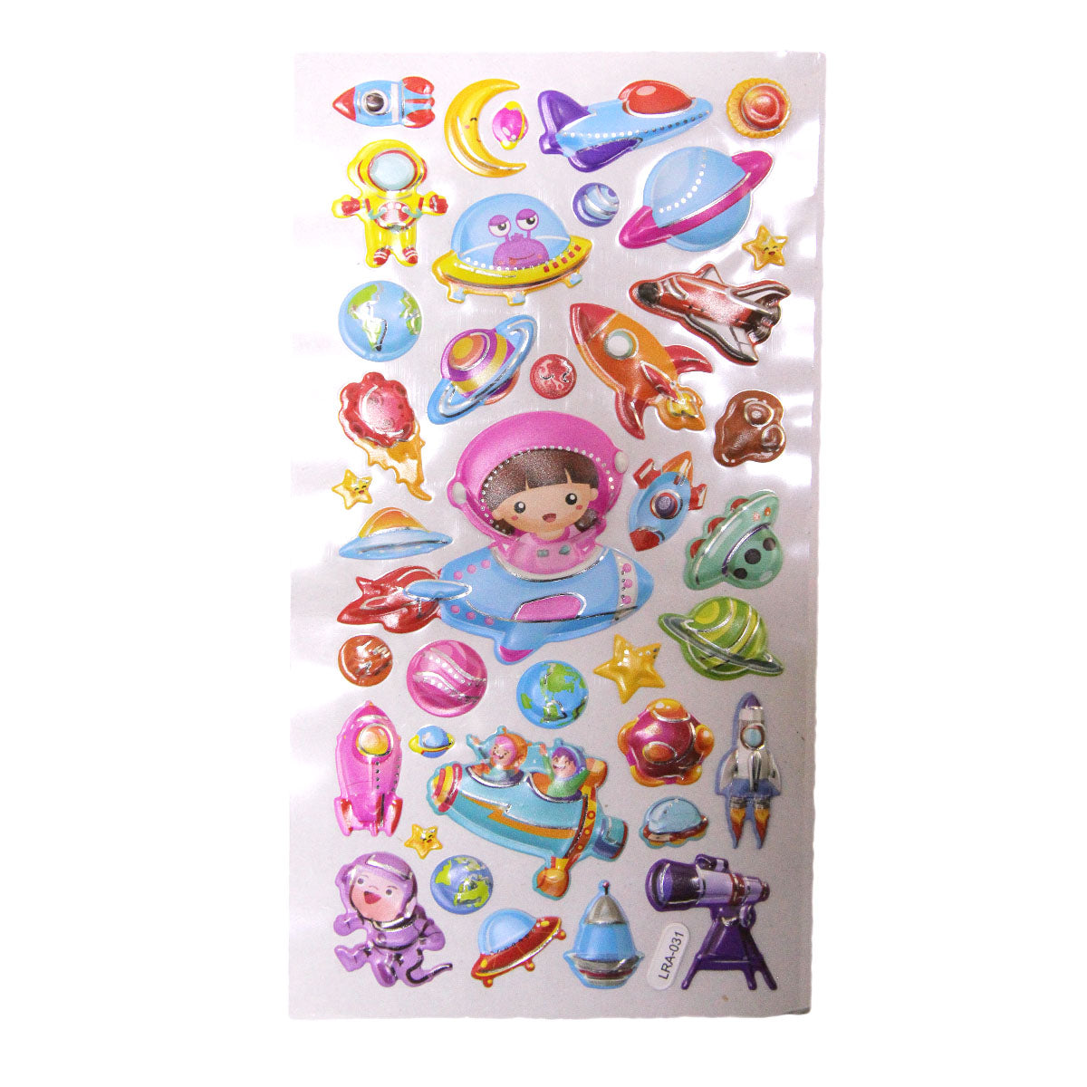 3D Galaxy Space Printed Stickers