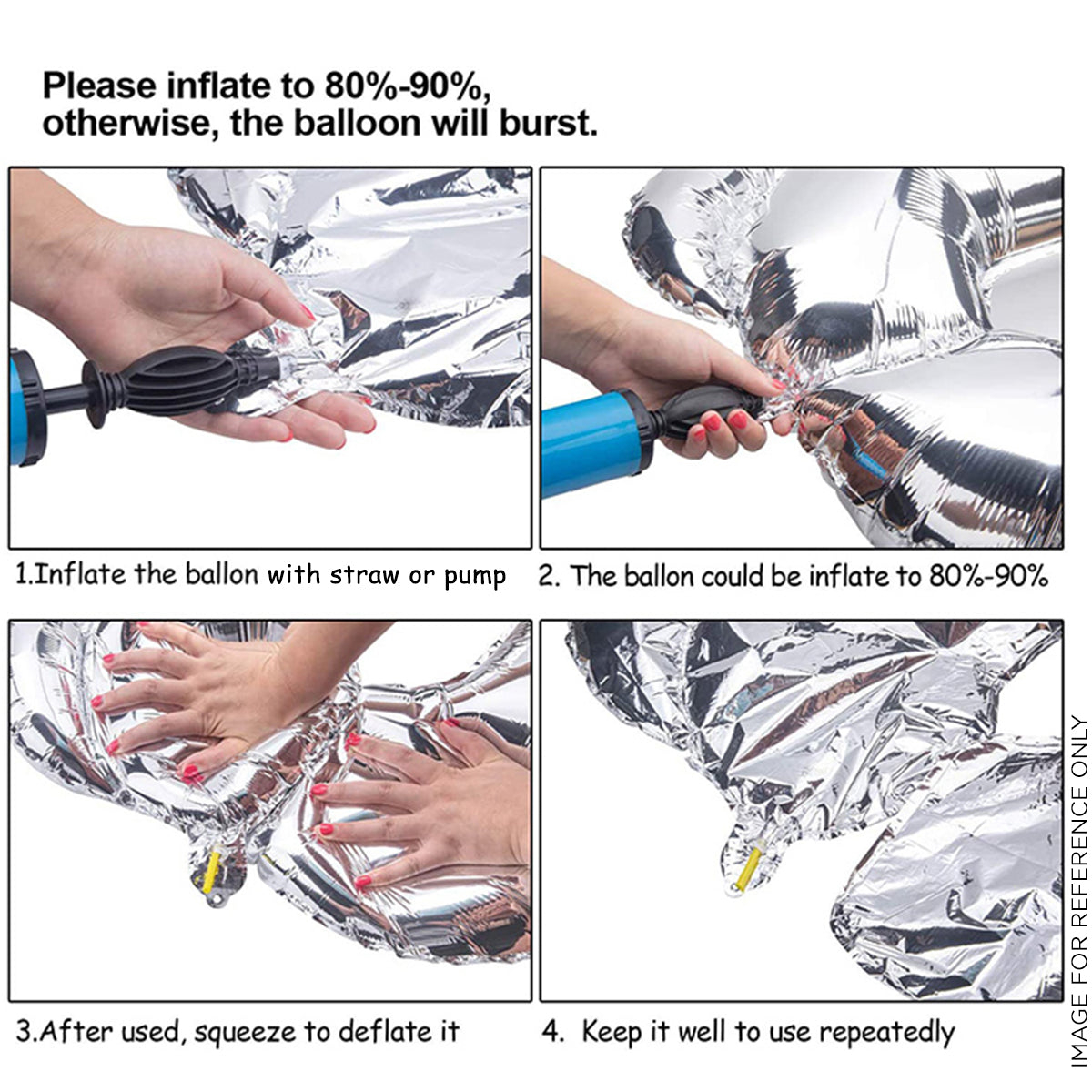 Happy Birthday Present Shape Foil Balloon Set