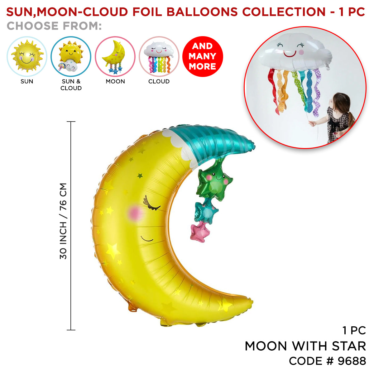Moon Foil Balloon Collection