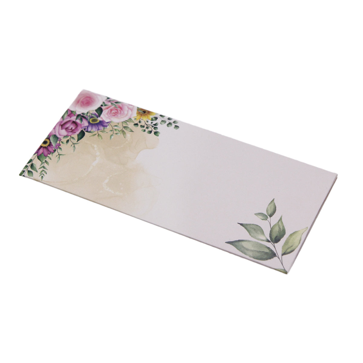 Corner Leave & Flower Pattern Money Envelope