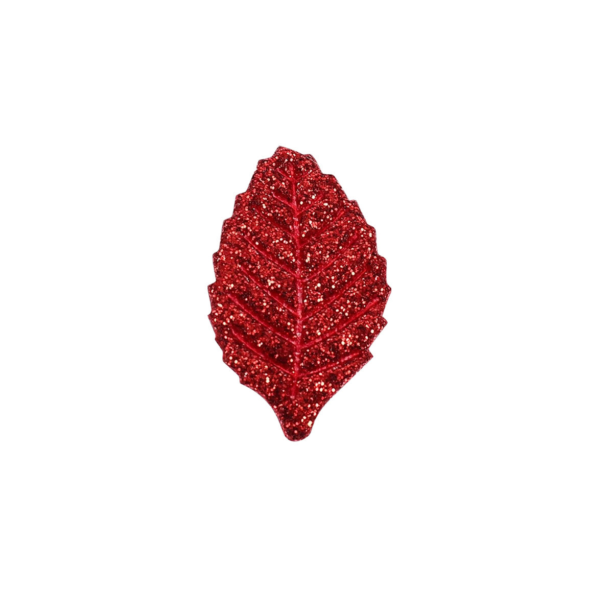Artificial Glitter Fabric Rose Leaves – Pack of 100