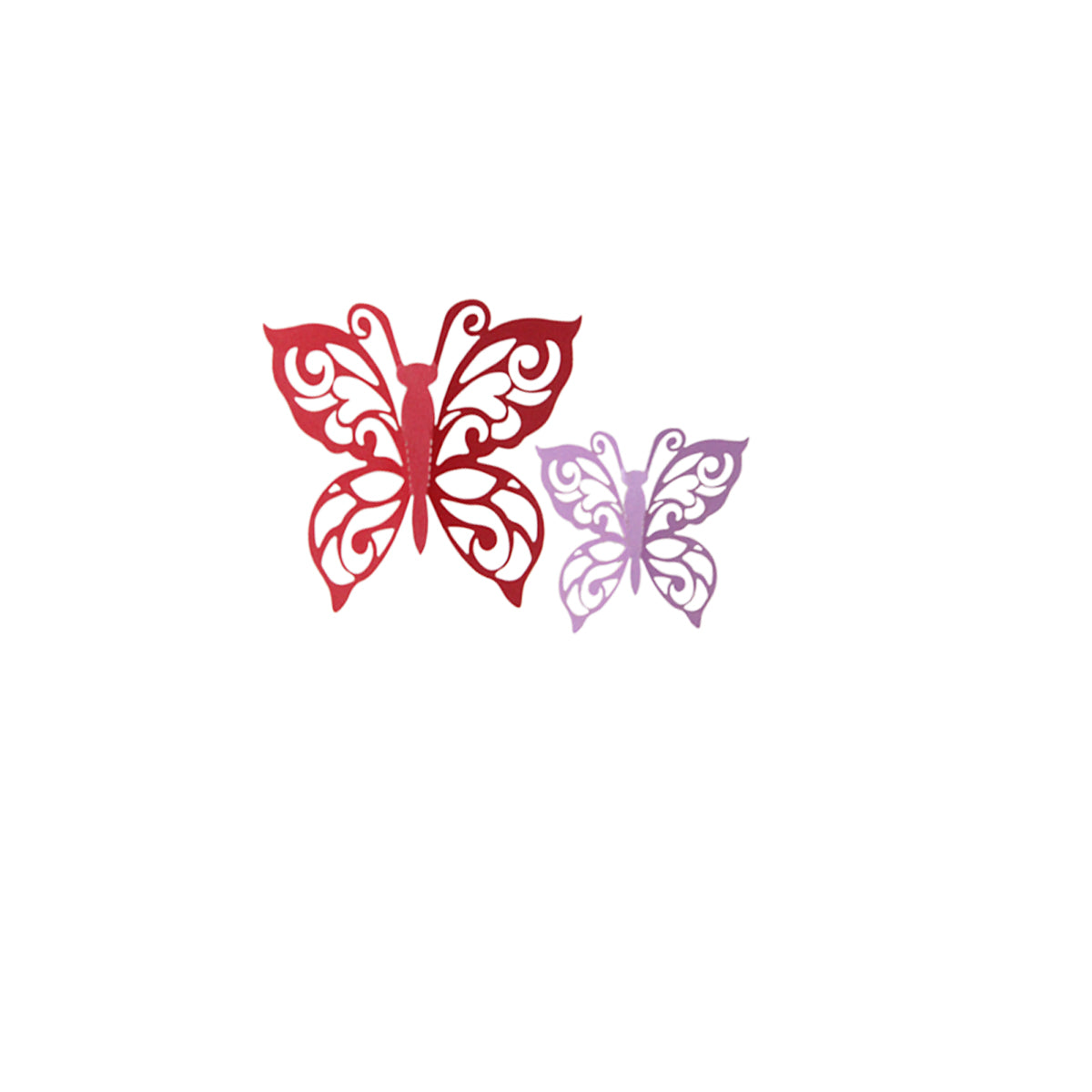 3D Matte Butterfly Wall Decor Set – Multi Color Assorted Butterfly Wall Stickers for Home Decoration